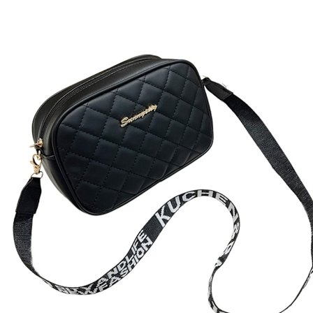 Liten firkantet veske Skulderveske SVART