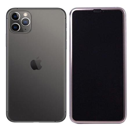 Skærmbeskytter 3D aluminiumsramme iPhone 11 Pro Max 10-PACK Roséguld