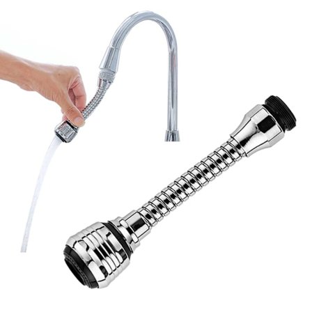 Dyse til tap - 360 ° Roterende køkkenkranadapter