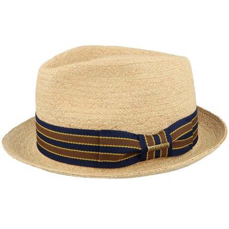 Stetson - Beige straw Hattu - Trilby Raffia Natural Straw Hat @ Hatstore