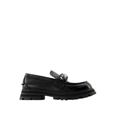 Alexander McQueen Instappers , Zwart , Heren , Maat: 41 EU Instappers & Slip ons