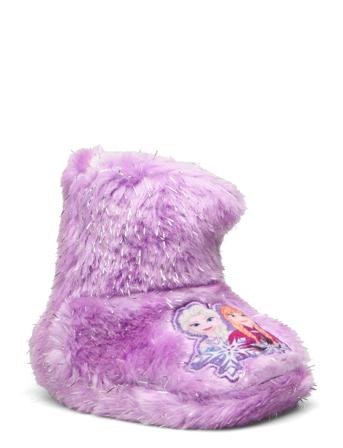 Frozen Boot House Shoe Tøfler Innesko Lilla Frost*Betinget Tilbud