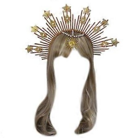 DIY Hodebånd Vintage Hårbånd Nydelig Barokk Halo Tiaraer Hodeplagg Gudinne Prinsesse Hodeplagg Kroner