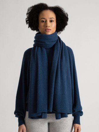 Kashmina - Kashmirskjerf "Signature" - mountain blue