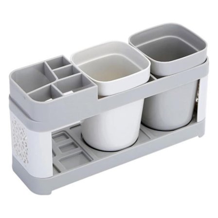 Tandbørste- og tandpastaholder Badeværelse Toiletbord Bordplade Opbevaringsstativ