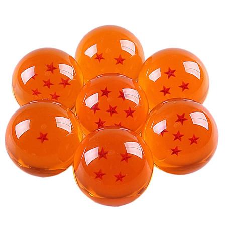 7 stk. Resin krystallkule sett Anime samleobjekter leker [L]