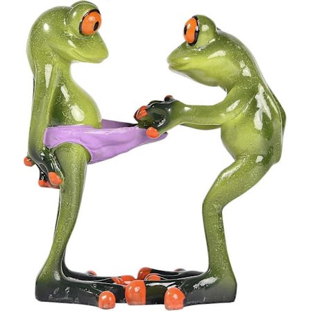 Uutuus, tuhma, seksikäs sammakkopatsas kodin sisustus - hartsi käsityö Fu