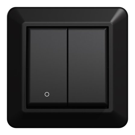 Elko EKO40002 RS Strömbrytare svart, infälld, 2+1 pol, Strömbrytare & vägguttag