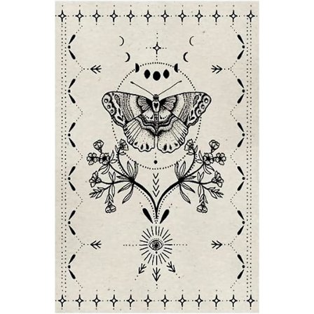 100x150cm Svartvit Gobeläng Fjäril Gobeläng Tarot Gobeläng Måne Fas Gobeläng Vägg Hängande Väggdekor Filt Sovrum Hem Sovsal Vardagsrum