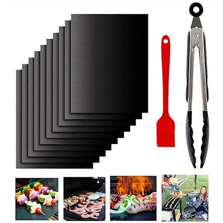 Grillimatto kaasugrilliin 50x40 6 kpl, Bbq-grillimatto, grillimatto Bbq:lle, grilli