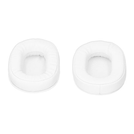 Vaihdettava muistivaahtoinen korvatyyny kuulokkeiden pehmuste, sopii ATHMSR7 M50X M20 M40 M40X (valkoinen)