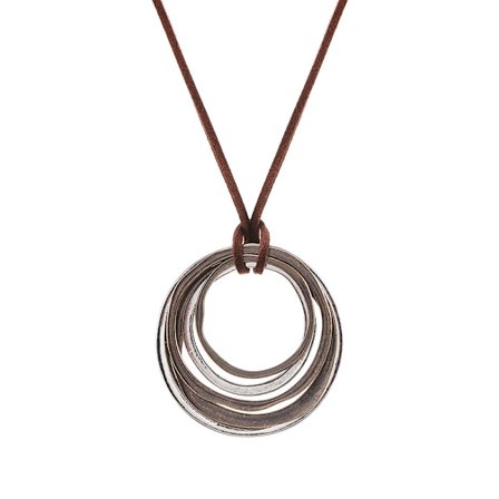 Damhalsband med lager, vintage-smycken, långt, trendigt