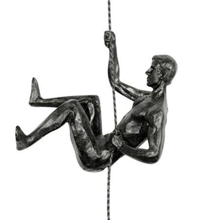 Kreative idrettsutøvere Abstrakt statue moderne fjellklatring figurer harpiks ornamenter veggdekorasjon F