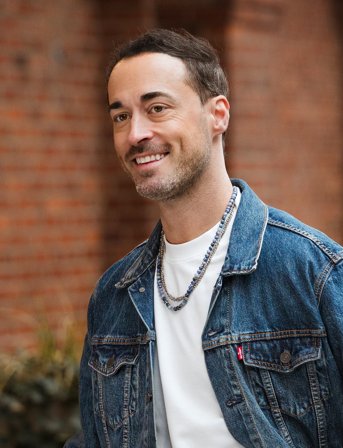 edd. Beads Necklace 6Mm - Blue - 55-60CM