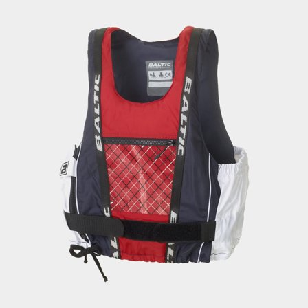Purjehdusliivi Baltic Dinghy Pro 50N, laivastonsininen/punainen/valkoinen, X-Small (25 - 40 kg)