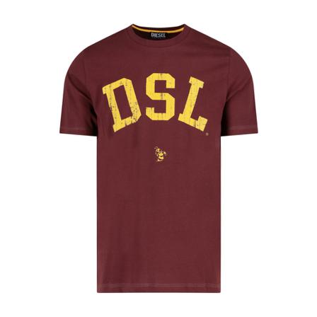 Diesel, T-Shirts Rood, Heren, Maat:L