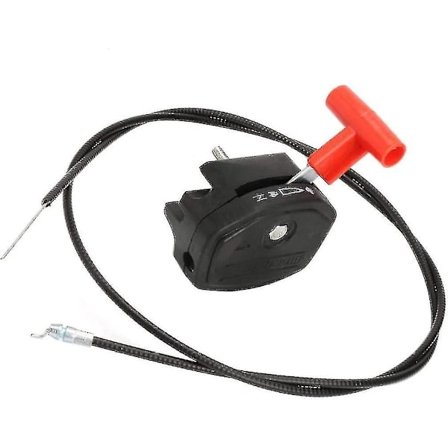 Gressklipper Gasskabel Med Chokehenkel Gressklipper Drivkabel Klippeaccessoarer Gressklipper Tilbehør (1 sett, Svart Rød) Z