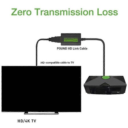 För Xbox till HDMI-kompatibel omvandlare Digital Video Audio Adapter HDTV Projektor TV-skärm för XBOX
