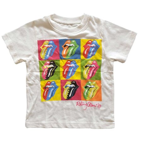 The Rolling Stones Barn T-shirt med tvåfärgad logotyp för barn/barn 18 månader