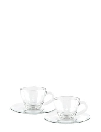 Bialetti | Espresso Cup W.saucer Set/2 Vetro Bialetti | 9 CL