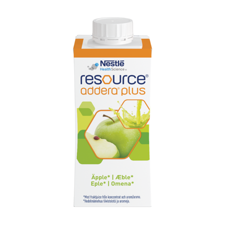 Resource Addera plus næringstilskudd, Eple, 200 ml
