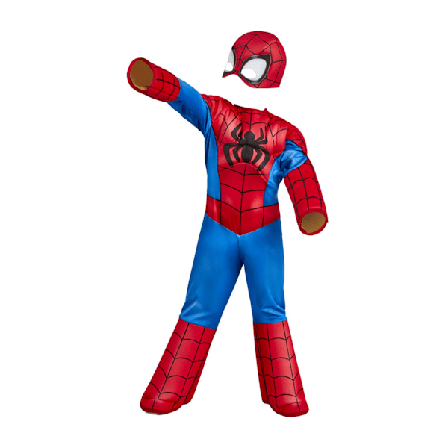 Spider-Man Boys Deluxe Kostym 3-4 År Röd/Blå