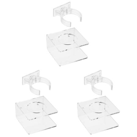 3 kpl Seinäkiinnitteinen Valomiekka Säilytysteline Kotitalouden Miekka Pidike (läpinäkyvä) 3 kpl 10x10x6cm 3 pcs 10x10x6cm