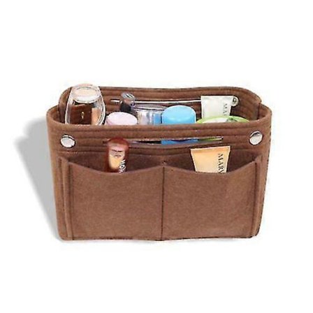 Ny Rejse Dobbelt Lynlås Makeup Toilettaske Indsats Organizer Håndtaske Dame Pung Makeup Taske Organizer Kosmetisk Ipad Opbevaring Scrollsqy