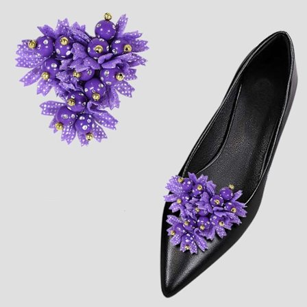 2stk Skopynt Clip Skinnende Dekorative Clips LILLA