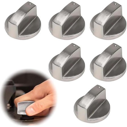 Uunin nupit - 6 kpl liesinuppi - 6 mm nupin suojus - Universaali nuppisarja kaasuliedelle