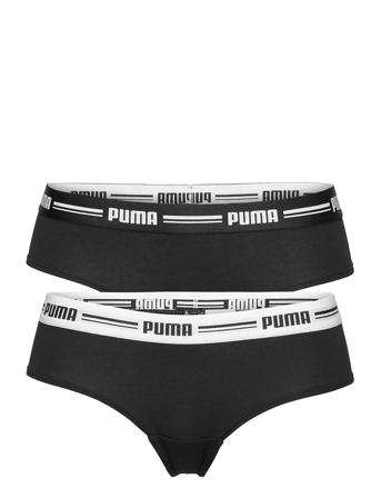Puma Women Brazilian 2P Pack Lingerie Panties Brazilian Panties Sort PUMA