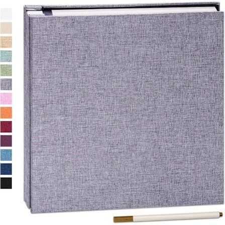 Selvklebende fotoalbum 27*28cm Scrapbook-album 40 dobbeltsidige sider Lin Hardcover DIY Baby Jubileumsminnebok