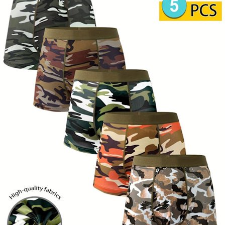 5-pack kalsonger för män - Andningsbara, bekväma, enfärgade, perfekta för vardagskläder, gym eller daglig användning