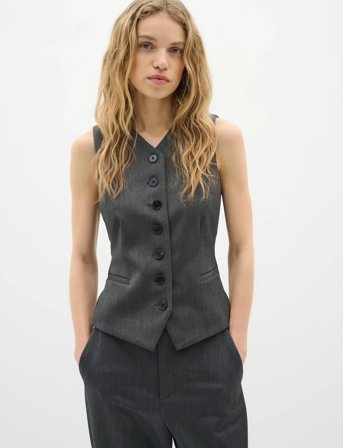 InWear Brunildaiw Waistcoat - Grey - 46