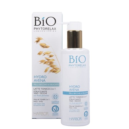 Phytorelax Skincare Vegan & Organic Latte Tonico 2 in 1 200ml - Latte detergente viso