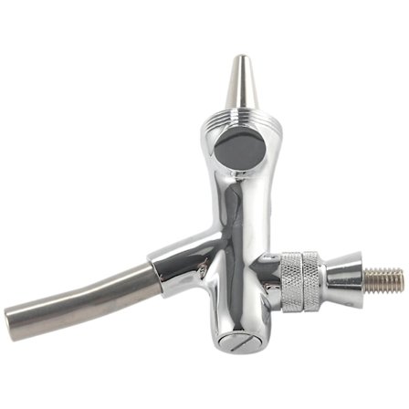 Justerbar ölkran G5/8 stam Hembryggd ölfat kran-silver