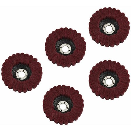 5 stk. Vertikale slibeskivehjul, flyvende vinge sandwich slibeskive, industriel slibeskive, rød slibeskive A