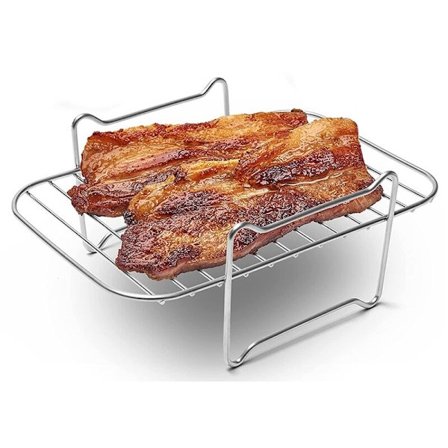 Airfryer-stativ til dobbeltkurv-airfryere, airfryer-tilbehør, dehydratorstativ, kompatibel med Ninja Foodi DZ201/401