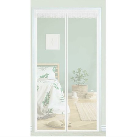 Ovi - magneettinen hyttysverkko, ovi - hyttysverkko polyesteriverho Magic Paste -verho salaus hyttysiä / ruttoa varten magneettinen pehmeä ovi 