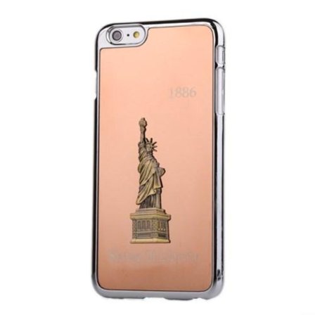 3D Metal Cover til Apple iPhone 6(S) Plus / 6S Plus - Frihedsgudinden