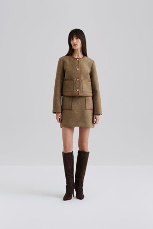 Malina - Andine minirock - 40 - Taupe