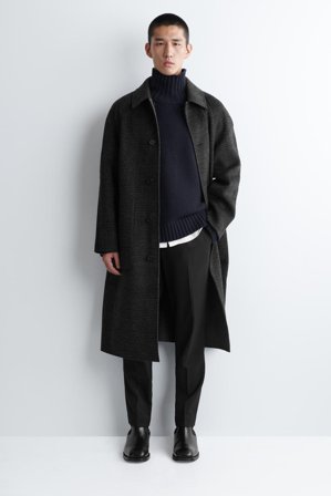 COS Schmal Geschnittene Wollhose in Schwarz - Männer