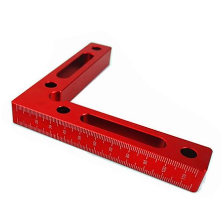 Vinkelmåler i Aluminium Legering 90 Grader Højre Vinkel Tømrer Træbearbejdningsværktøj