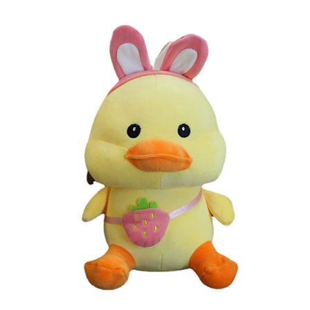 Plyschleksaker - ryggsäck anka 40 cm