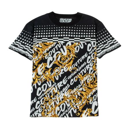 Versace Jeans Couture - T-shirts - Svart - Dam - Storlek: S, Dam, Storlek: S