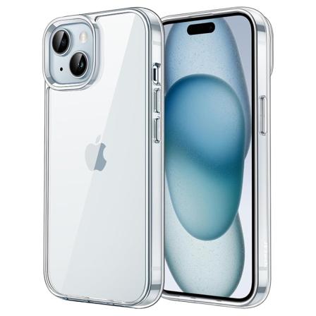 iPhone 15 - TUNT Silikonskal Med Stötdämpande Material Transparent
