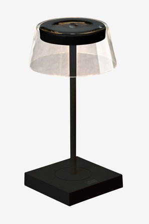 Konstsmide - Pöytävalaisin Scilla USB, 36 cm - Musta - Ladattavat valaisimet - - Homeroom