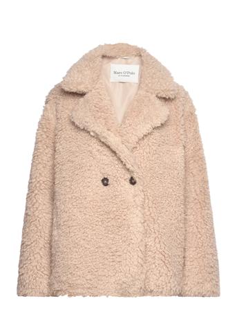 Woven Outdoor Jackets Outerwear Faux Fur Beige Marc O'Polo