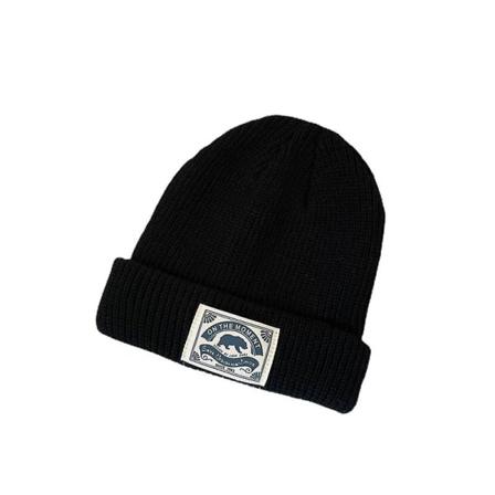 Rosalind Retro Polar Bear Unisex Vuxen Stickad Mössa Varm Mössa Black