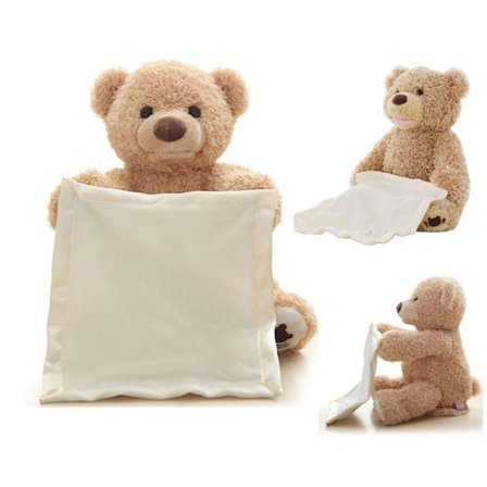 Peek-a-boo Teddybjørn - 30 cm - Talende